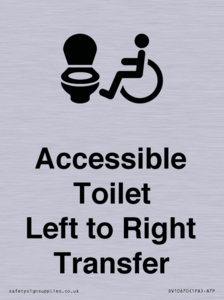 Accessible Toilet with Left to Right Transfer